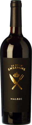 7,95 € 免费送货 | 红酒 LGI La Belle Enseigne I.G.P. Vin de Pays d'Oc 朗格多克 法国 Malbec 瓶子 75 cl