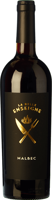 9,95 € Бесплатная доставка | Красное вино LGI La Belle Enseigne I.G.P. Vin de Pays d'Oc Лангедок Франция Malbec бутылка 75 cl
