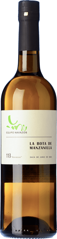 26,95 € 免费送货 | 强化酒 Equipo Navazos La Bota Nº 113 D.O. Manzanilla-Sanlúcar de Barrameda 桑卢卡尔德巴拉梅达 西班牙 Palomino Fino 瓶子 75 cl