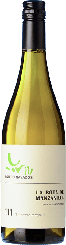 43,95 € Envío gratis | Vino generoso Equipo Navazos La Bota Nº 111 Florpower MMXVIII D.O. Manzanilla-Sanlúcar de Barrameda Sanlúcar de Barrameda España Palomino Fino Botella 75 cl