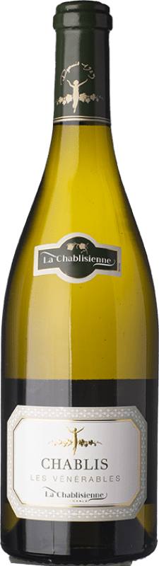 29,95 € Бесплатная доставка | Белое вино La Chablisienne Les Vénérables A.O.C. Chablis Бургундия Франция Chardonnay бутылка 75 cl