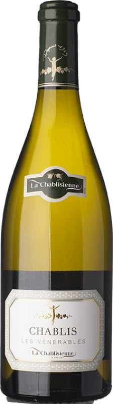 32,95 € Envio grátis | Vinho branco La Chablisienne Les Vénérables A.O.C. Chablis Borgonha França Chardonnay Garrafa 75 cl