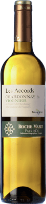 7,95 € Envio grátis | Vinho Branco Roche Mazet Les Accords I.G.P. Vin de Pays d'Oc Languedoc França Viognier, Chardonnay 75 cl