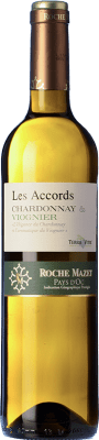 6,95 € Kostenloser Versand | Weißwein Roche Mazet Les Accords Blanc I.G.P. Vin de Pays d'Oc Languedoc Frankreich Viognier, Chardonnay Flasche 75 cl