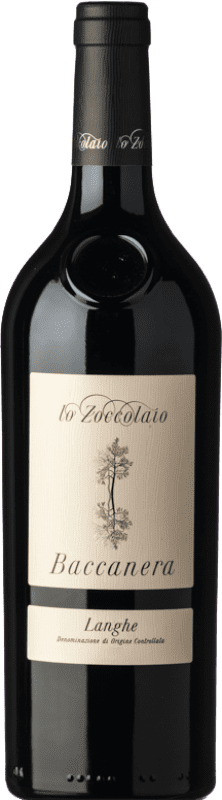 36,95 € Бесплатная доставка | Красное вино Lo Zoccolaio Rosso Baccanera D.O.C. Langhe Пьемонте Италия Merlot, Cabernet Sauvignon, Nebbiolo, Barbera бутылка 75 cl