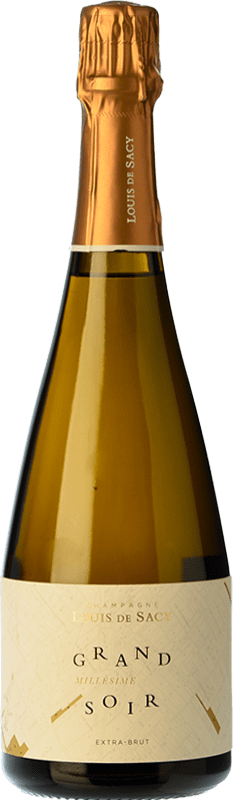 51,95 € Kostenloser Versand | Weißer Sekt Louis de Sacy Cuvée Grand Soir A.O.C. Champagne Champagner Frankreich Spätburgunder, Chardonnay Flasche 75 cl