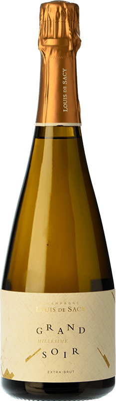 51,95 € Free Shipping | White Sparkling Wine Louis de Sacy Soir Grande Cuvée A.O.C. Champagne Champagne France Pinot Noir, Chardonnay Bottle 75 cl
