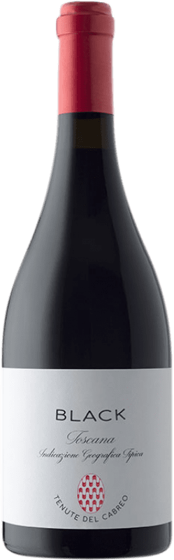 42,95 € Free Shipping | Red wine Cabreo Black I.G.T. Toscana Tuscany Italy Pinot Black Bottle 75 cl