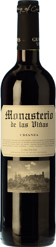 4,95 € 免费送货 | 红酒 Grandes Vinos Monasterio de las Viñas 岁 D.O. Cariñena 阿拉贡 西班牙 Tempranillo, Grenache, Carignan 瓶子 75 cl