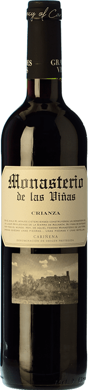 5,95 € Free Shipping | Red Wine Grandes Vinos Monasterio de las Viñas Crianza — Aged D.O. Cariñena Aragon Spain Tempranillo, Garnacha — Grenache, Cariñena — Carignan Bottle 75 cl