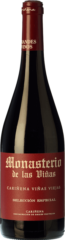 11,95 € Spedizione Gratuita | Vino rosso Grandes Vinos Monasterio de las Viñas Old Vine D.O. Cariñena Aragona Spagna Carignan Bottiglia 75 cl