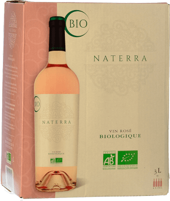 12,95 € Kostenloser Versand | Rosé-Wein Ginestet Naterra Rosé Jung Spanien Merlot, Cabernet Franc Bag in Box 3 L