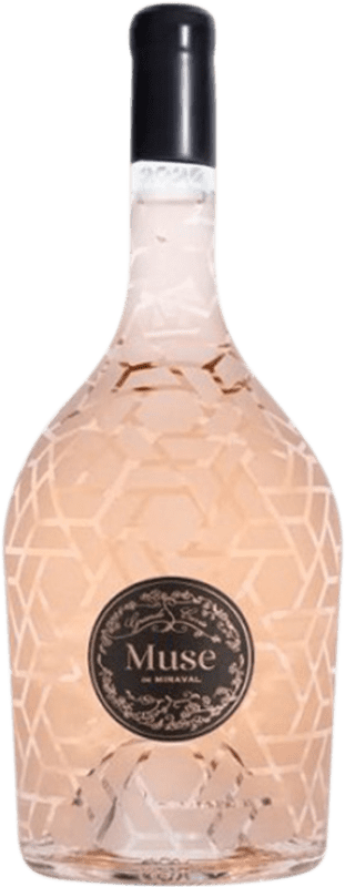 343,95 € Бесплатная доставка | Розовое вино Château Miraval Muse A.O.C. Côtes de Provence Прованс Франция Grenache, Rolle бутылка Магнум 1,5 L