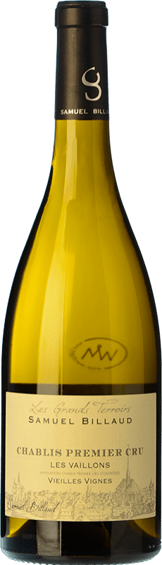 56,95 € Envío gratis | Vino blanco Samuel Billaud Les Vaillons Vieilles Vignes A.O.C. Chablis Premier Cru Borgoña Francia Chardonnay Botella 75 cl