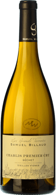 66,95 € Envio grátis | Vinho branco Samuel Billaud Sechet Vieilles Vignes A.O.C. Chablis Premier Cru Borgonha França Chardonnay Garrafa 75 cl