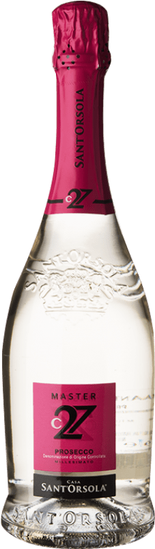 8,95 € Envío gratis | Espumoso Blanco Sant'Orsola Master C27 Extra Dry — Extra Seco Cuvée D.O.C. Prosecco Veneto Italia Glera Botella 75 cl