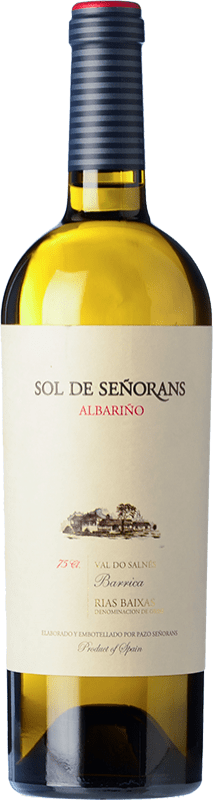 47,95 € Envio grátis | Vinho branco Pazo de Señorans Sol de Señorans D.O. Rías Baixas Galiza Espanha Albariño Garrafa 75 cl