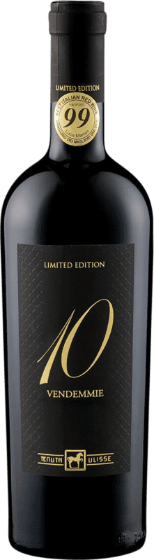 31,95 € 免费送货 | 红酒 Tenuta Ulisse 10 Vendemmie Limited Edition Rosso 意大利 Montepulciano 瓶子 75 cl