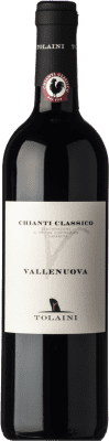 17,95 € Free Shipping | Red wine Tolaini Vallenuova D.O.C.G. Chianti Classico Tuscany Italy Sangiovese Bottle 75 cl