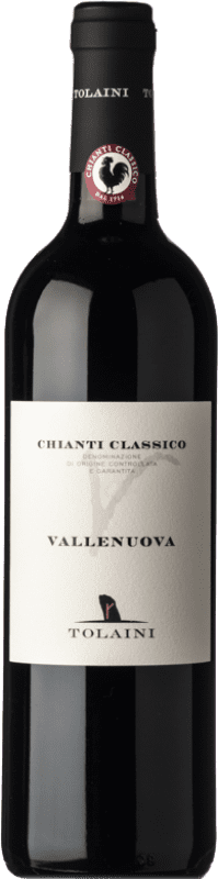 18,95 € Free Shipping | Red wine Tolaini Vallenuova D.O.C.G. Chianti Classico Tuscany Italy Sangiovese Bottle 75 cl