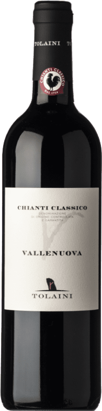 18,95 € 免费送货 | 红酒 Tolaini Vallenuova D.O.C.G. Chianti 托斯卡纳 意大利 Sangiovese 瓶子 75 cl