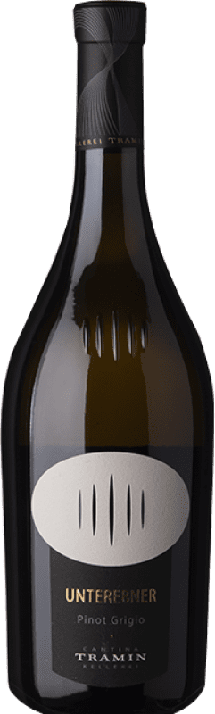 24,95 € Envio grátis | Vinho branco Tramin Unterebner D.O.C. Alto Adige Trentino-Alto Adige Itália Pinot Cinza Garrafa 75 cl