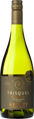 24,95 € 送料無料 | 白ワイン Aresti Trisquel Series I.G. Valle del Maule Valle de Curicó チリ Sémillon ボトル 75 cl