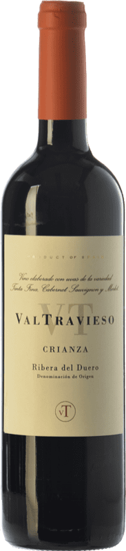 51,95 € Бесплатная доставка | Красное вино Valtravieso Finca Santa María D.O. Ribera del Duero Кастилия-Леон Испания Tempranillo — Темпранильо, Merlot — Мерло, Cabernet Sauvignon — Каберне Совиньон Бутылка Магнум 1,5 L