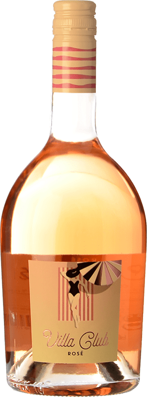 4,95 € Envío gratis | Vino rosado Villa Dria Villa Club Rosé Joven I.G.P. Vin de Pays Côtes de Gascogne Francia Cabernet Franc Botella 75 cl