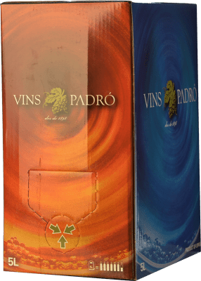 16,95 € Spedizione Gratuita | Vino Rosso Padró Spagna Tempranillo, Merlot Bag in Box 5 L