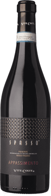 14,95 € Envío gratis | Vino tinto Vite Colte Rosso Passito Spasso D.O.C. Piedmont Piemonte Italia Barbera Botella 75 cl