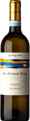 12,95 € Envio grátis | Vinho branco Vite Colte Tra Donne Sole D.O.C. Piedmont Piemonte Itália Sauvignon Garrafa 75 cl