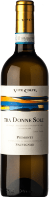 12,95 € Envío gratis | Vino blanco Vite Colte Tra Donne Sole D.O.C. Piedmont Piemonte Italia Sauvignon Botella 75 cl