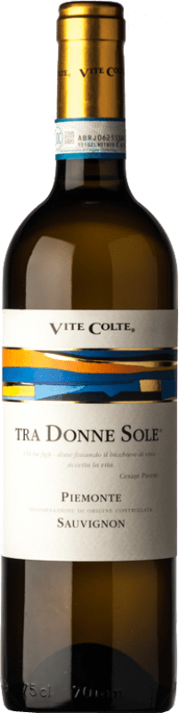 13,95 € Free Shipping | White wine Vite Colte Tra Donne Sole D.O.C. Piedmont Piemonte Italy Sauvignon Bottle 75 cl