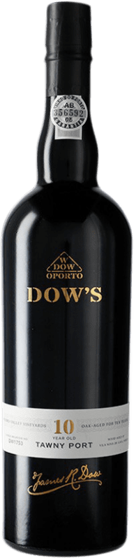 36,95 € Envío gratis | Vino tinto Dow's Port Tawny I.G. Porto Oporto Portugal Touriga Franca, Touriga Nacional, Tinta Roriz 10 Años Botella 75 cl
