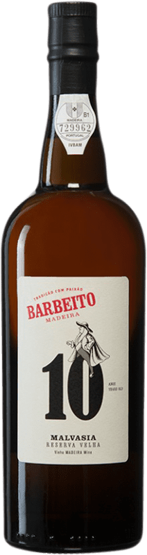 53,95 € 免费送货 | 加强葡萄酒 Barbeito Velha 珍藏 I.G. Madeira 马德拉 葡萄牙 Malvasia — 玛尔瓦西亚 10 岁 75 cl