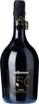 38,95 € Envio grátis | Espumante branco Vallformosa 150 Brut Grande Reserva D.O. Cava Espanha Pinot Preto Garrafa 75 cl