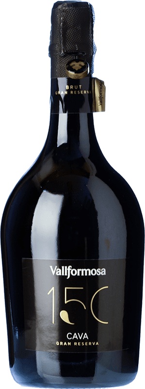 38,95 € 免费送货 | 白起泡酒 Vallformosa 150 香槟 大储备 D.O. Cava 西班牙 Pinot Black 瓶子 75 cl