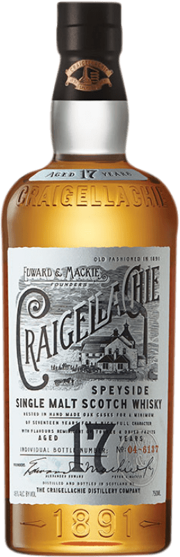 139,95 € Envio grátis | Whisky Single Malt Craigellachie Malt Escócia Reino Unido 17 Anos 70 cl
