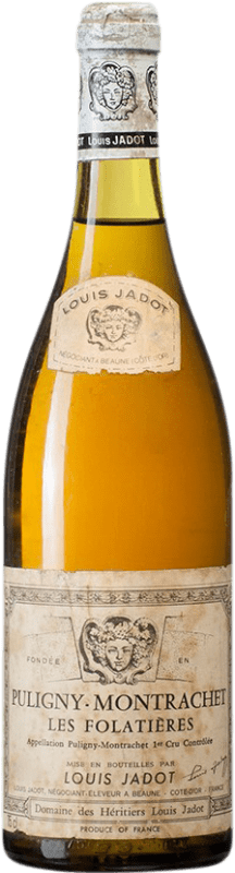 179,95 € Бесплатная доставка | Белое вино Louis Jadot Premier Cru Folatières 1983 A.O.C. Montrachet Бургундия Франция Chardonnay бутылка 75 cl