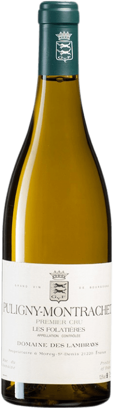 201,95 € Free Shipping | White wine Clos des Lambrays 1er Cru Les Folatières A.O.C. Puligny-Montrachet Burgundy France Pinot Black Bottle 75 cl