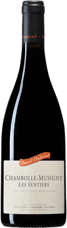 145,95 € Envío gratis | Vino tinto David Duband 1er Cru Les Sentiers A.O.C. Chambolle-Musigny Borgoña Francia Pinot Negro Botella 75 cl