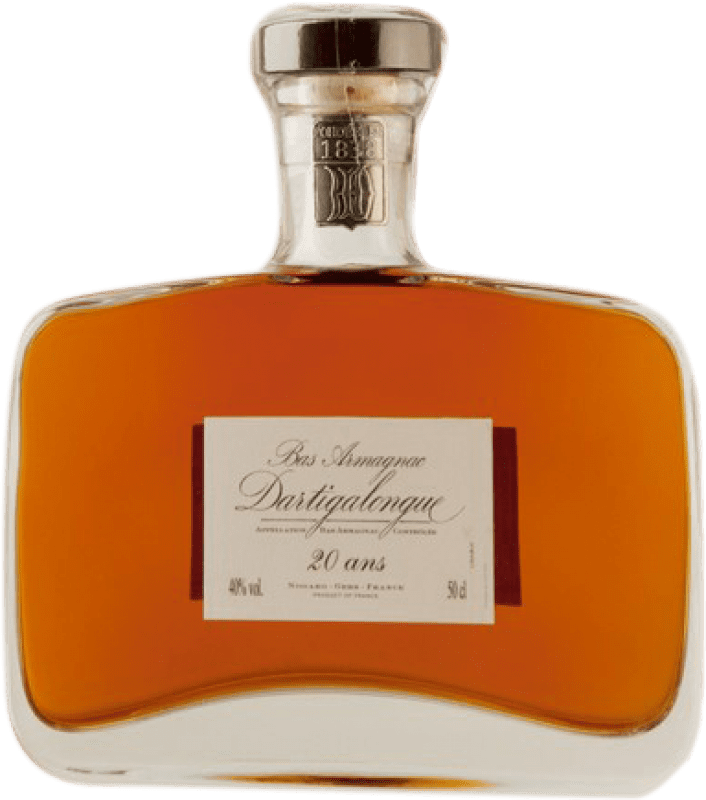 137,95 € Spedizione Gratuita | Armagnac Dartigalongue I.G.P. Bas Armagnac Francia 20 Anni Bottiglia Medium 50 cl