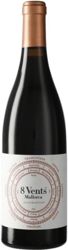 25,95 € Free Shipping | Red wine Atlan & Artisan 8 Vents I.G.P. Vi de la Terra de Illes Balears Balearic Islands Spain Bottle 75 cl