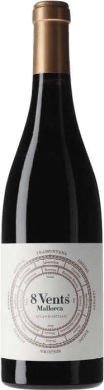 26,95 € Free Shipping | Red Wine Atlan & Artisan 8 Vents I.G.P. Vi de la Terra de Illes Balears Balearic Islands Spain 75 cl