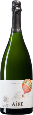 43,95 € 送料無料 | 白スパークリングワイン L'Origan Aire ブルットの自然 D.O. Cava スペイン Macabeo, Xarel·lo, Chardonnay, Parellada マグナムボトル 1,5 L