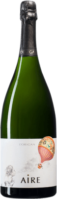 45,95 € Free Shipping | White Sparkling Wine L'Origan Aire Brut Nature D.O. Cava Spain Macabeo, Xarel·lo, Chardonnay, Parellada Magnum Bottle 1,5 L