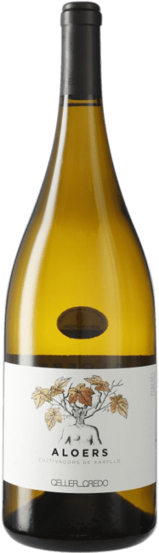 29,95 € Envío gratis | Vino blanco Credo Aloers D.O. Penedès Cataluña España Botella Magnum 1,5 L