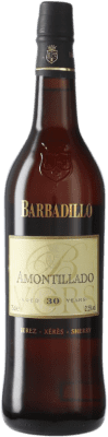 122,95 € Kostenloser Versand | Verstärkter Wein Barbadillo Amontillado V.O.R.S. Very Old Rare Sherry D.O. Jerez-Xérès-Sherry Andalusien Spanien Palomino Fino Flasche 75 cl