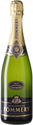 55,95 € 送料無料 | 白スパークリングワイン Pommery Apanage Brut A.O.C. Champagne シャンパン フランス Pinot Black, Chardonnay, Pinot Meunier ボトル 75 cl